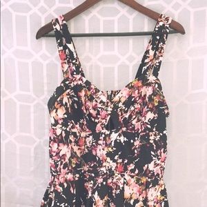 Floral skater dress/romper